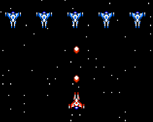 galaga space background